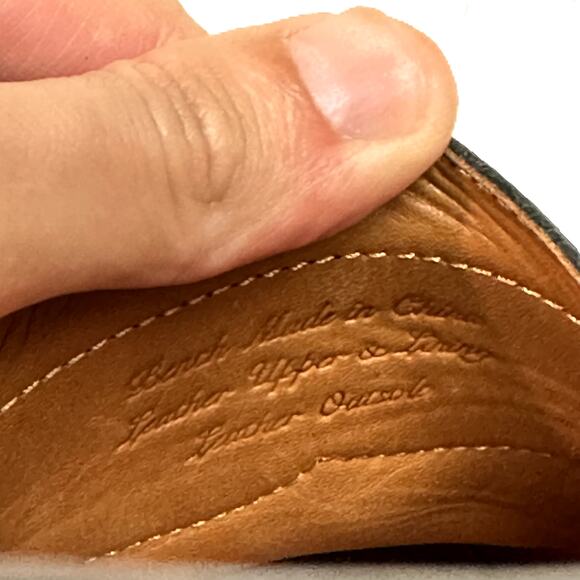 GOOD Grant Stone x J. Crew Ludlow Penny Loafer Bench Made Black Leather 8.5 D - Picture 10 of 13